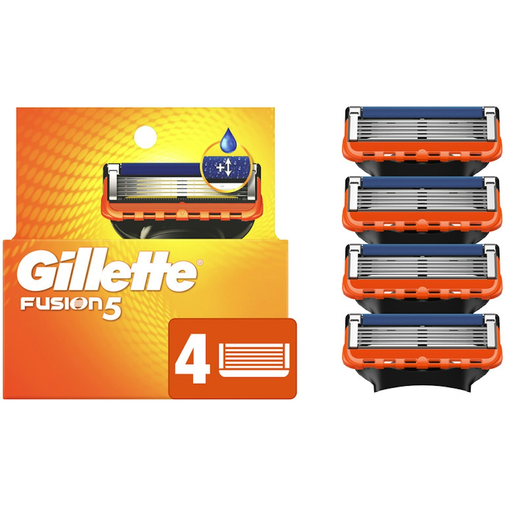 Gillette Fusion5 Men's Razor Blades, 4 Blade Refills + 1 Bonus Refill