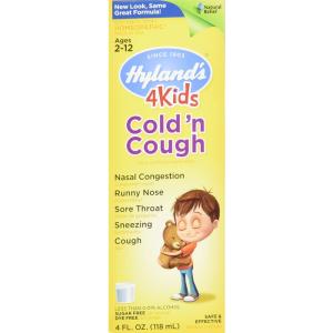 Hyland's Naturals, Kids, Cold & Cough, Daytime, Ages 2-12, Unflavored, 4 Fl Oz (118 Ml)