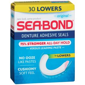Sea Bond Original Denture Adhesive Seals Triple Action Lowers