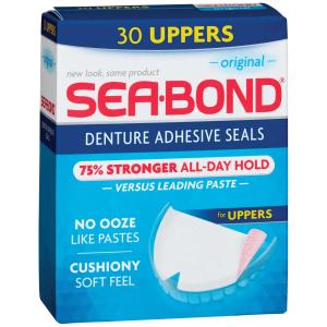 Sea Bond Denture Adhesive Wafers, Uppers, Original