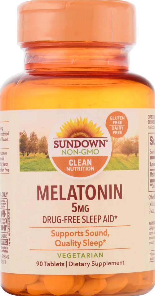 Sundown Naturals Melatonin Tablets 5 Mg