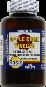 Basic Vitamins Apple Cider Vinegar Extra Strength - 180 Tabs