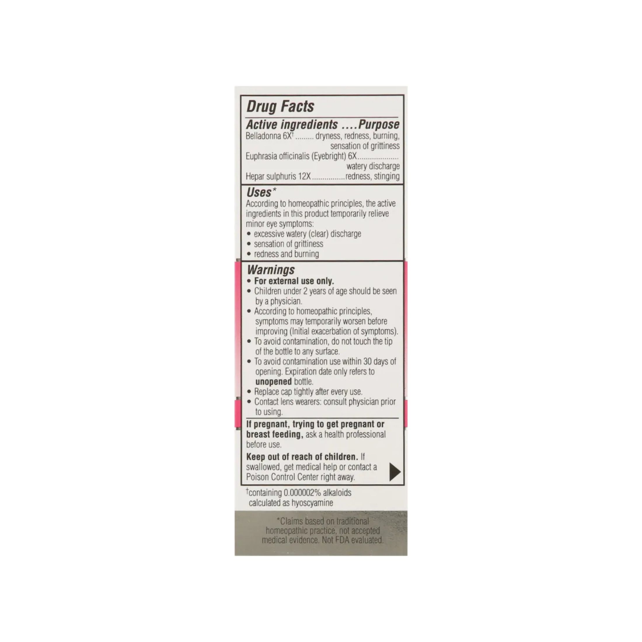 Similasan Pink Eye Relief Drops, 0.33 Fl Oz