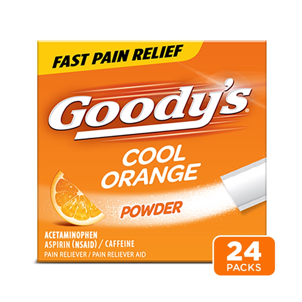 Goody's Powder Packs Extra Strength Cool Orange Headache Powders