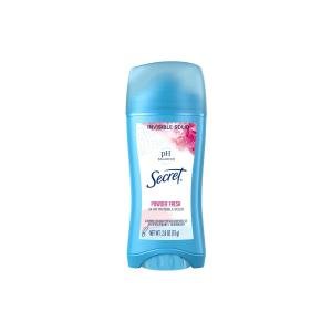 Secret Invisible Solid pH Balanced Powder Fresh Antiperspirant & Deodorant, 2.6 OZ