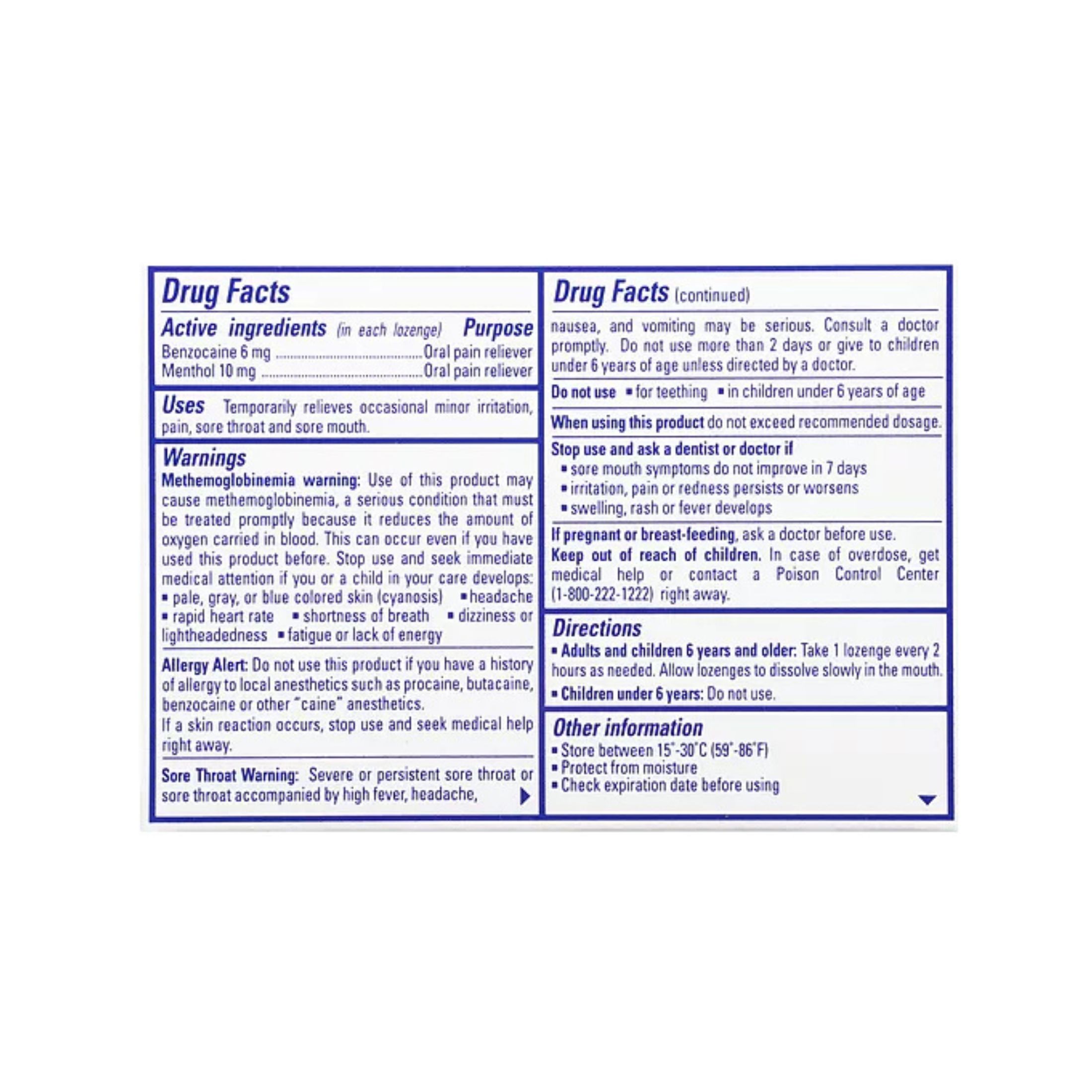 Chloraseptic Cherry Sore Throat Lozenges 18 Ea Box