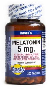 Basic Vitamins Melatonin 5 Mg