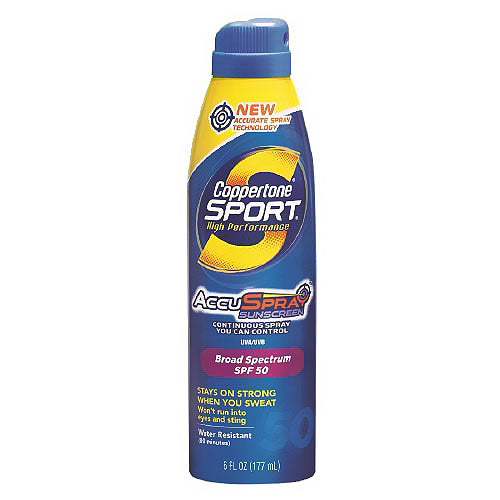 Coppertone Sport Sunscreen, High Performance, Continuous Spray, Broad Spectrum SPF 50