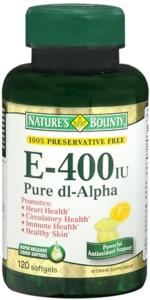 Nature's Bounty Vitamin E - 400 IU - Pure dl-Alpha - 180 Mg