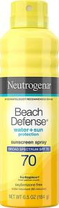 Neutrogena Beach Defense Sunscreen Spray Water + Sun Protection Spf 70 - 6.5 Oz