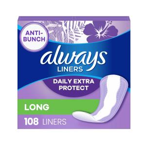Always Anti-Bunch Xtra Protection Long Unscented Daily Liner