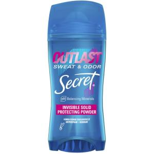 Secret Outlast Invisible Solid Antiperspirant Deodorant For Women, Protecting Powder, 2.6 Oz