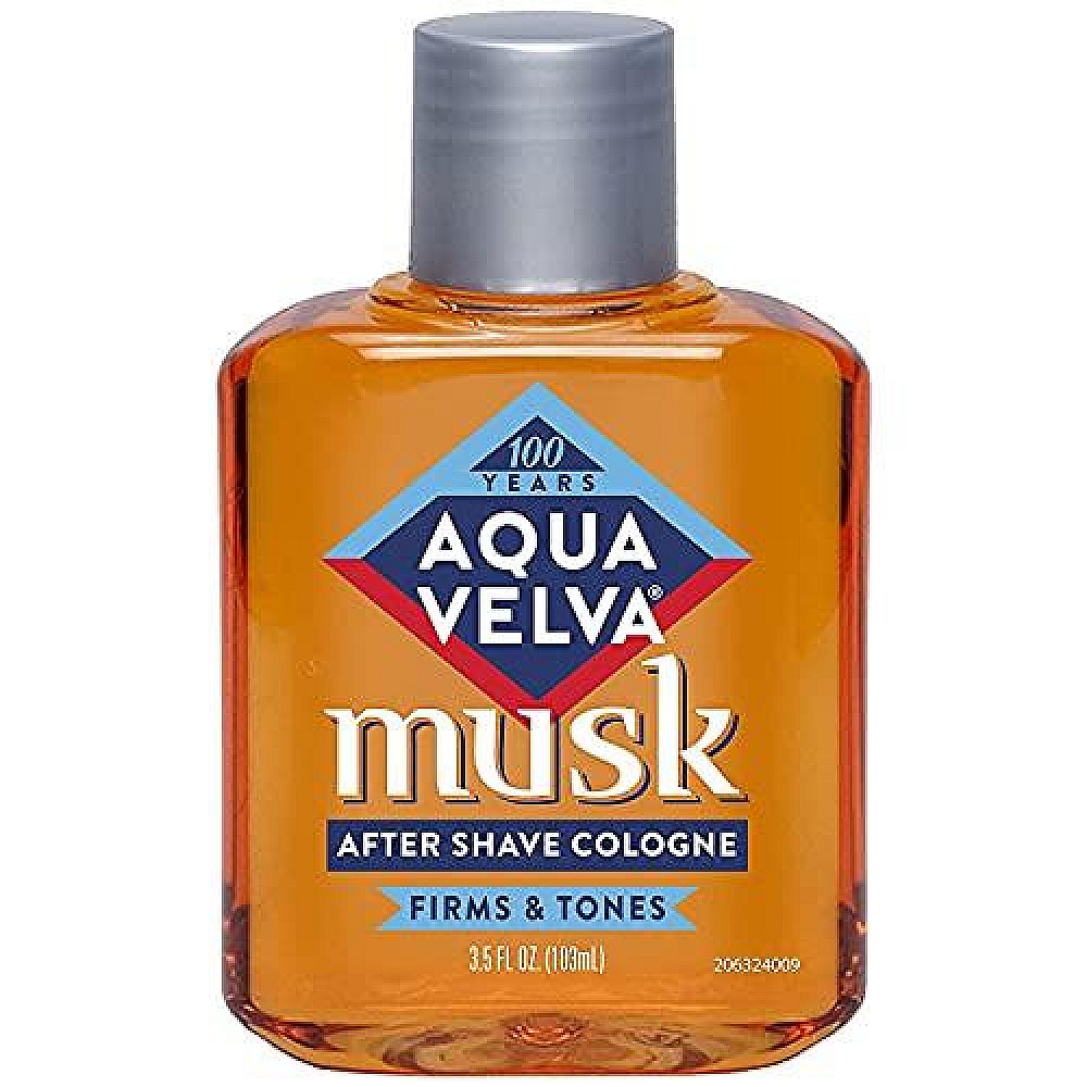 Aqua Velva Firms & Tones Musk After Shave Cologne 3.5 Fl Oz