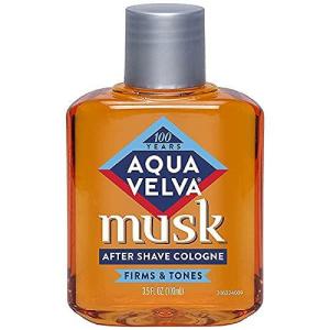 Aqua Velva Firms & Tones Musk After Shave Cologne 3.5 Fl Oz