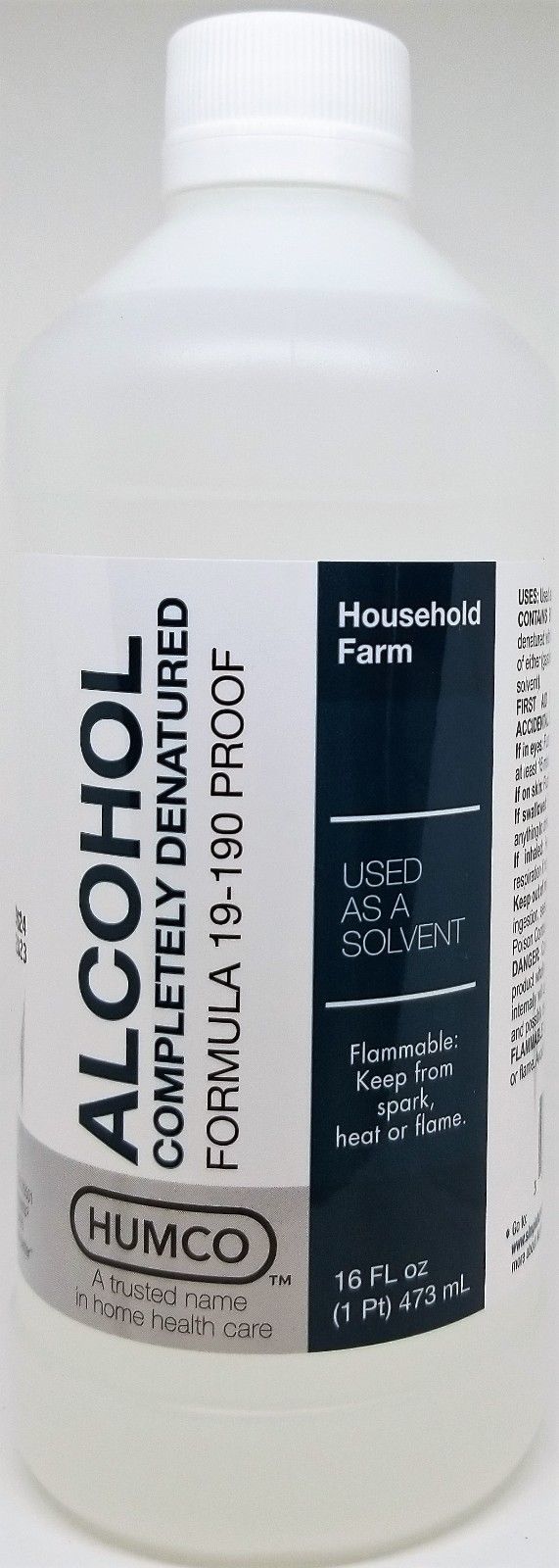 Humco Completely Denatured Alcohol 16 Fl. Oz