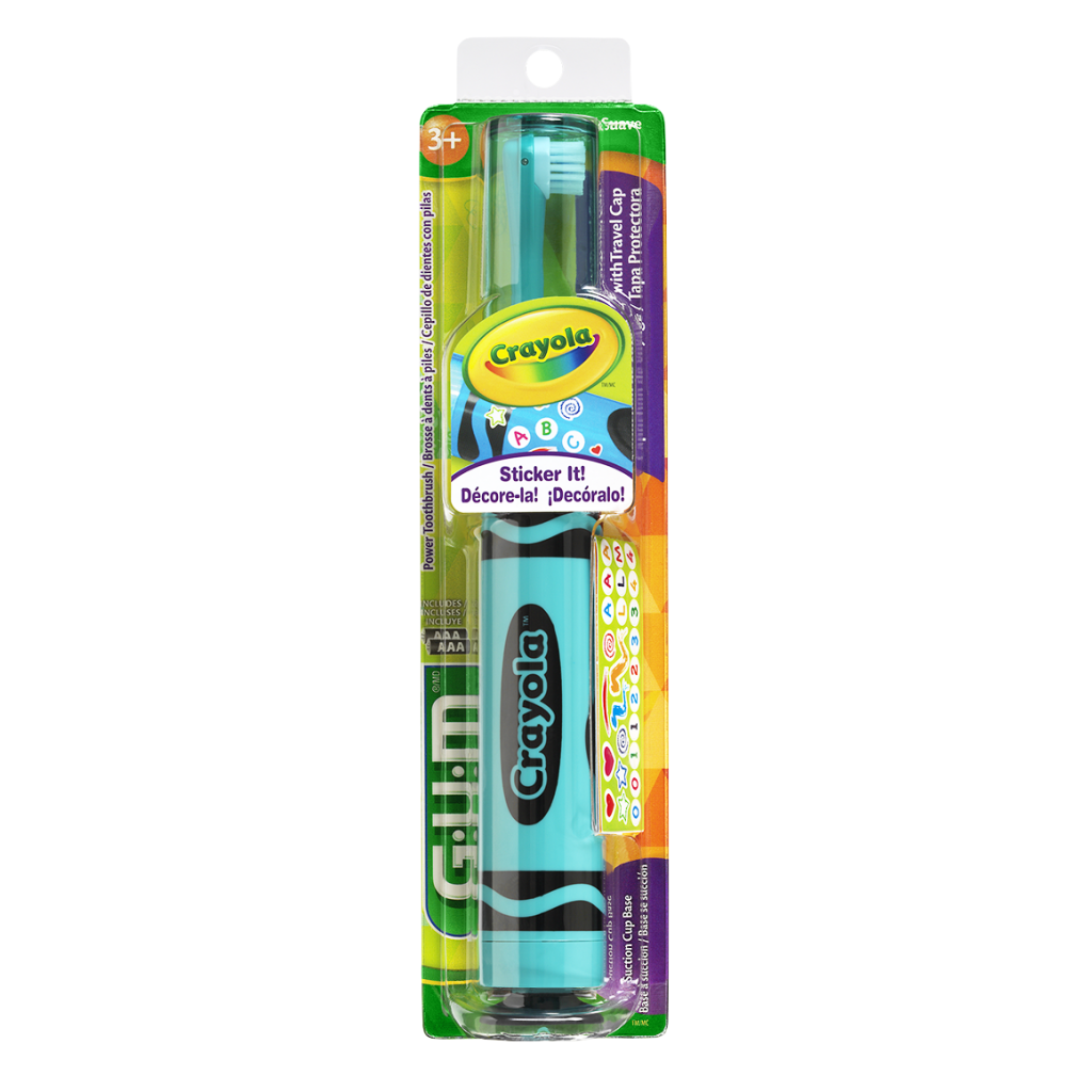 GUM Power Toothbrush, Crayola, Soft
