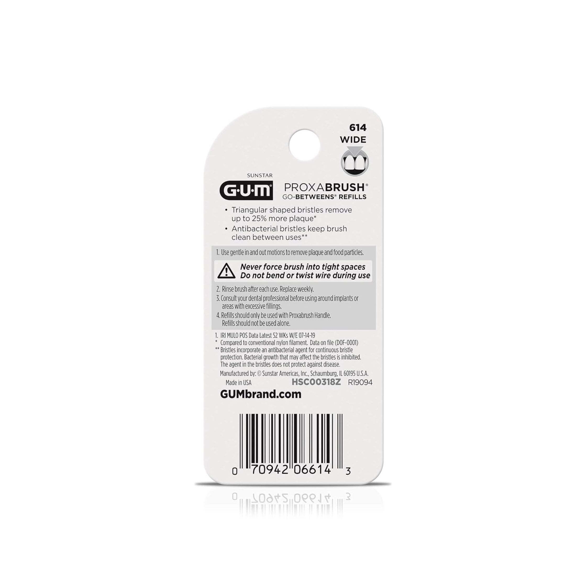 GUM Proxabrush Wide Go-Betweens Refills