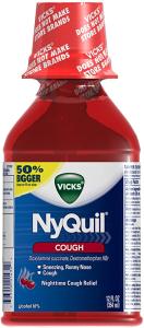 Vicks NyQuil Cough Nighttime Relief Cherry Flavor Liquid 8 Fl Oz