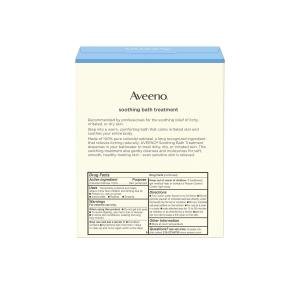 Aveeno Soothing Bath Treatment, Colloidal Oatmeal Skin Protectant Single Use Packets