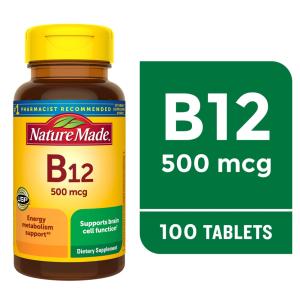 Nature Made Vitamin B12 500 Mcg Tablets Dietary Supplement
