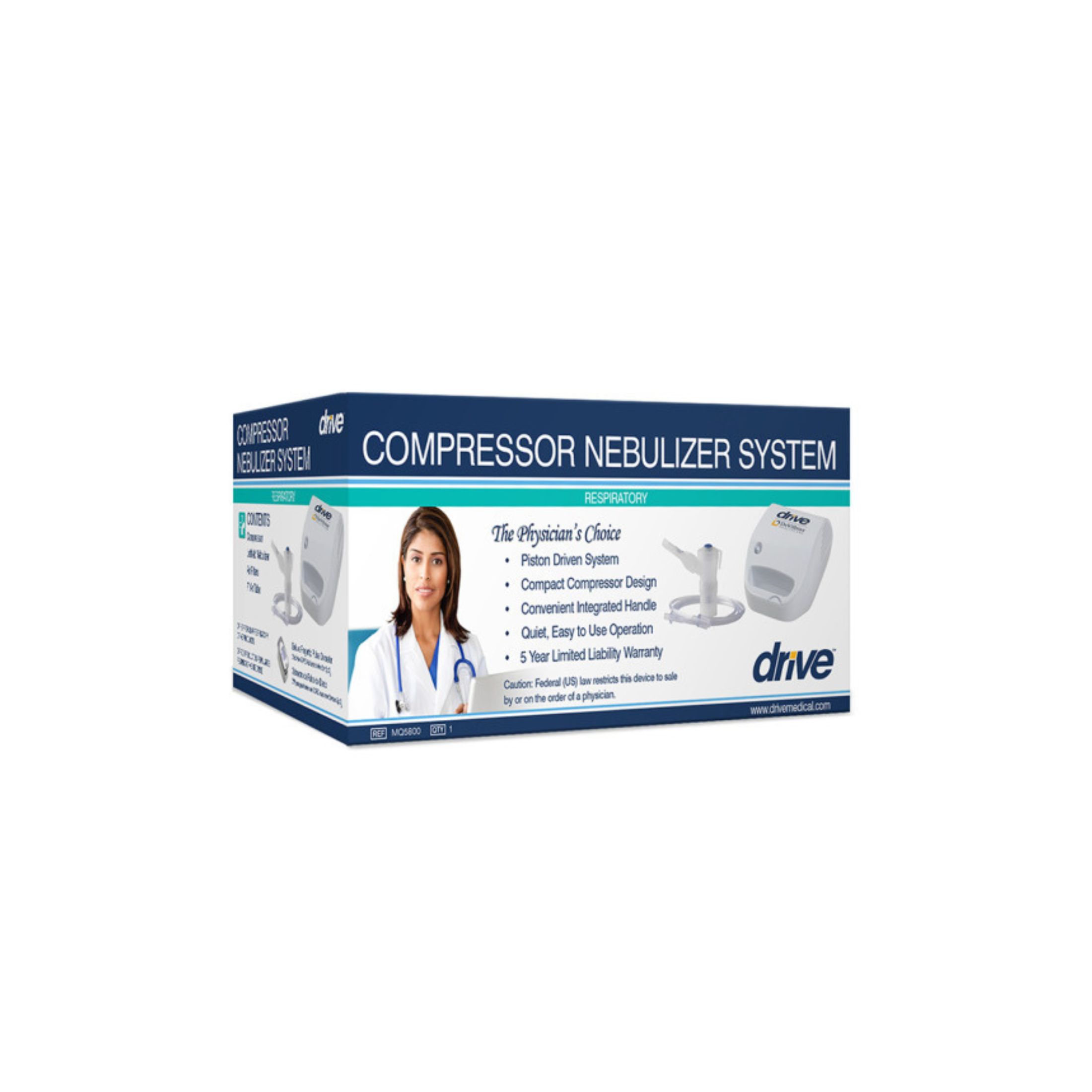 Drive Medical Compact Compressor Nebulizer