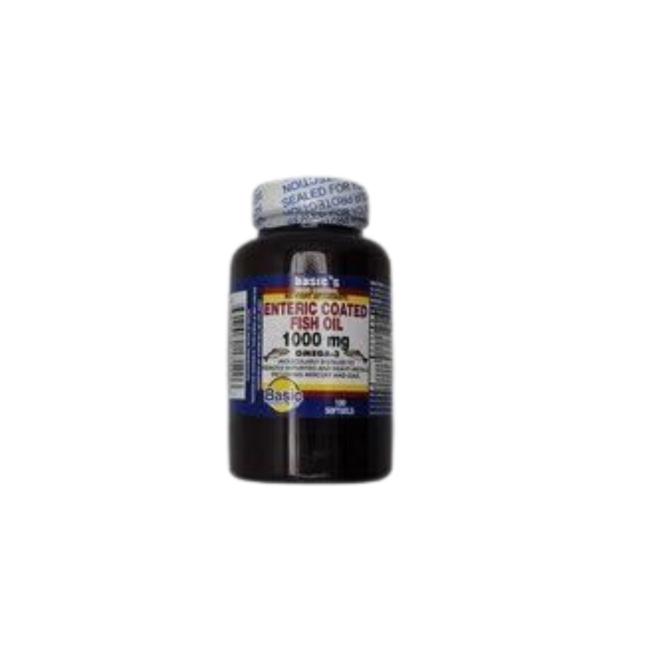 Basic Vitamins Enteric Coated Fish Oil 100 Mg