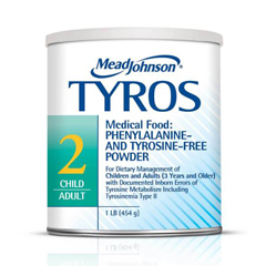 Mead Johnson Nutrition Medical Food Powder Tyros 2 Unflavored 1 Lb