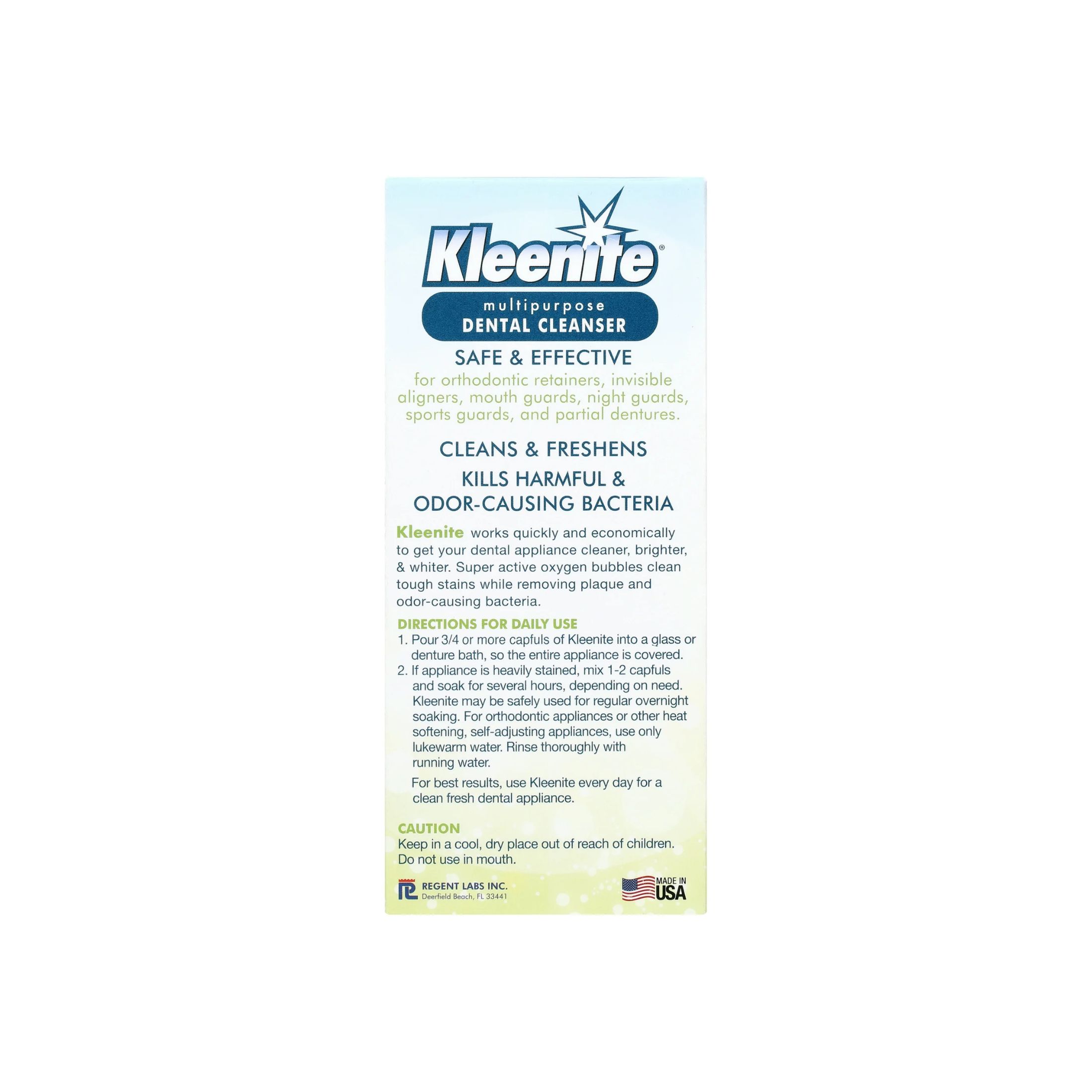 Kleenite Multipurpose Dental Cleanser, Fresh Mint - 9 Oz