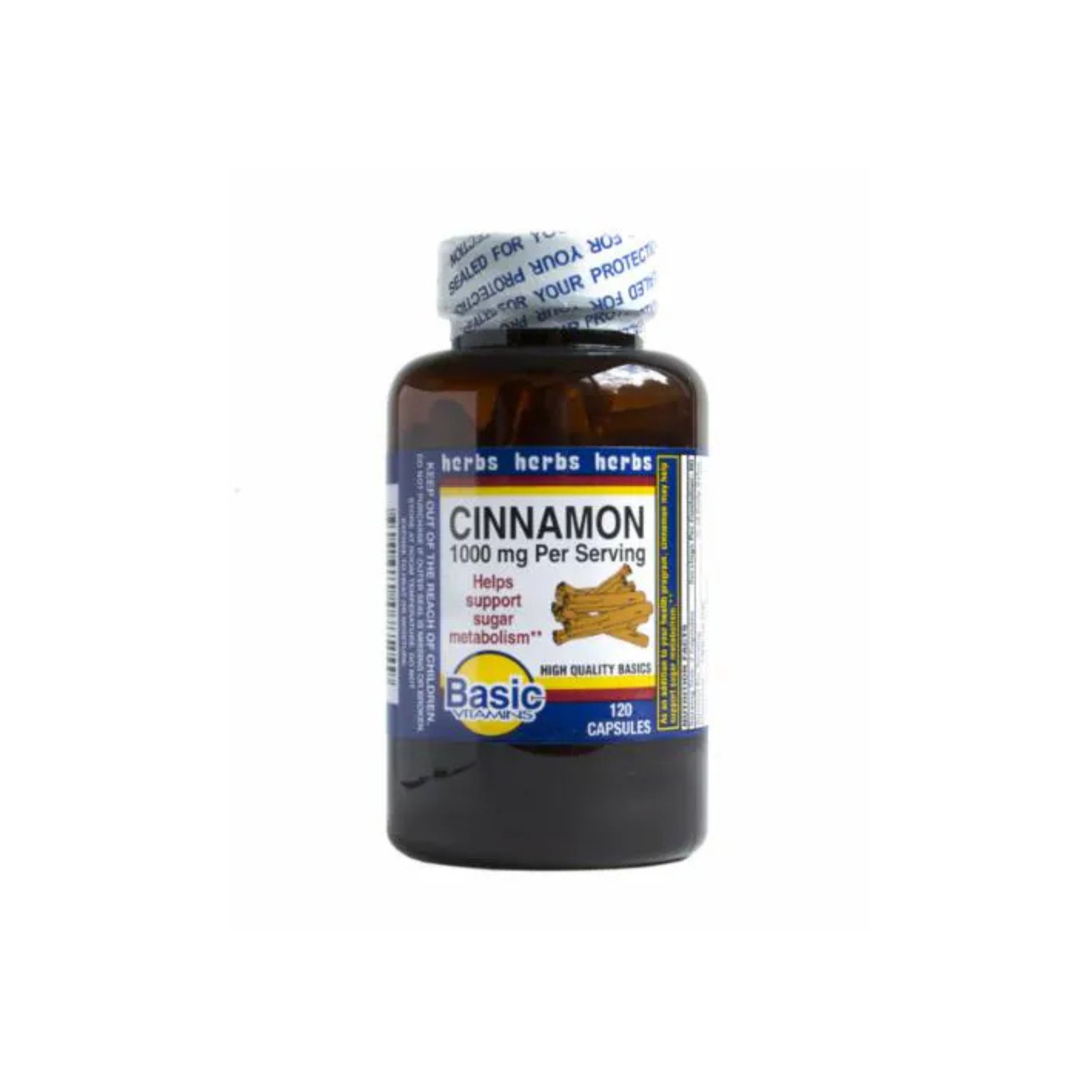 Basic Vitamins Cinnamon Capsules 1000mg