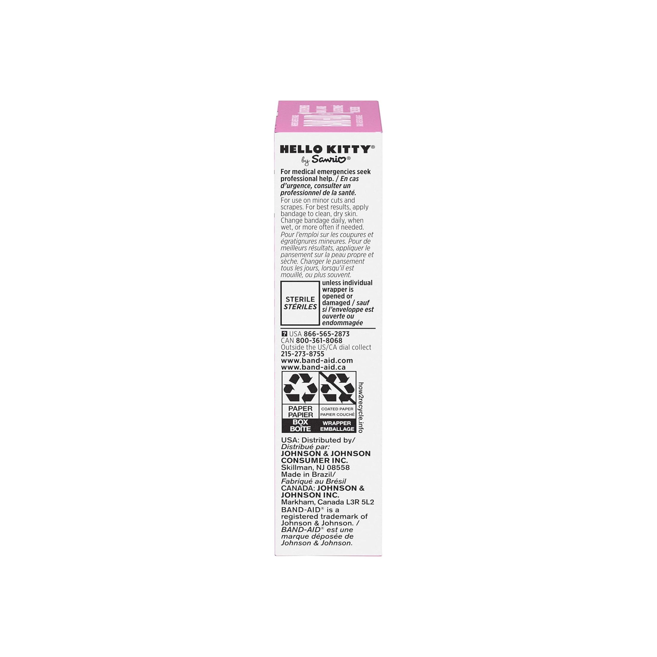 Band-Aid Brand Adhesive Bandages For Minor Cuts, Hello Kitty Characters, Assorted Sizes, 20 Ct