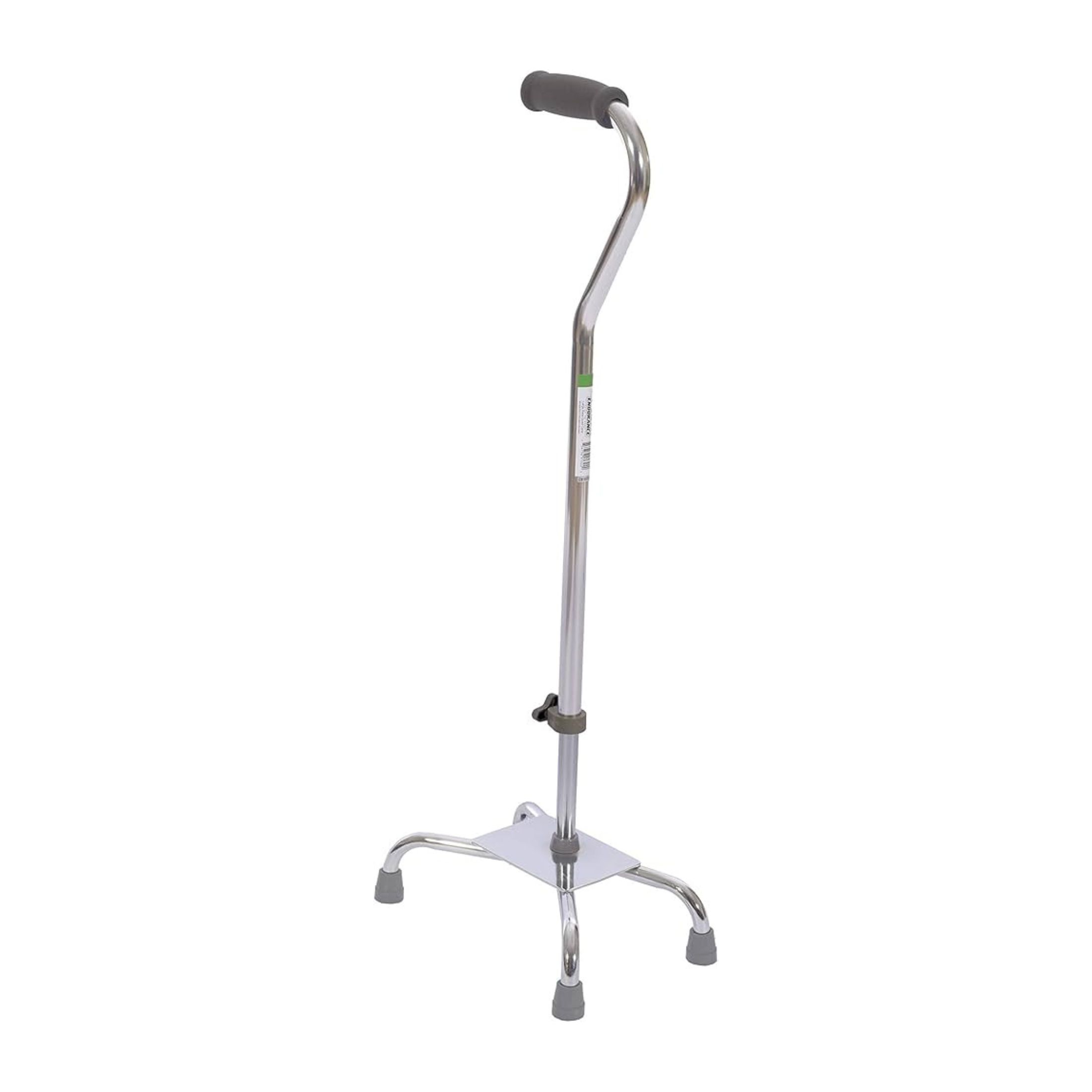 Essential Medical Supply W1302s Large Base Quad Cane, Silver