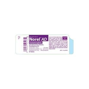 Norel AD Antihistamine Analgesic Nasal Decongestant - 20 Tabs