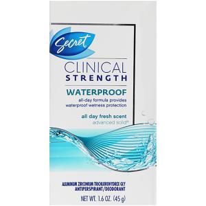 Secret Clinical Strength Antiperspirant And Deodorant Soft Solid, Waterproof, 1.6 Oz
