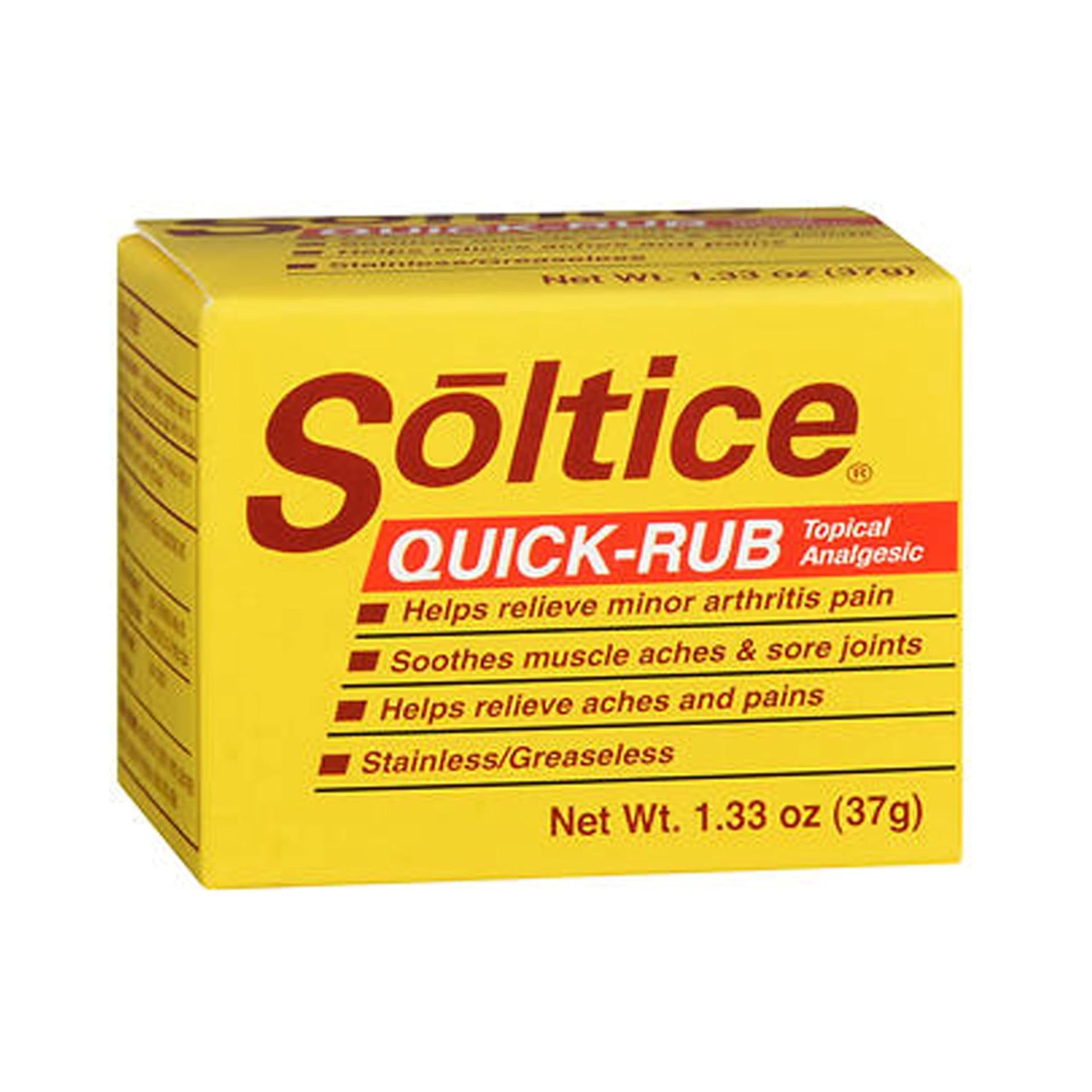 Soltice Quick-Rub Topical Analgesic, 1.33 Oz
