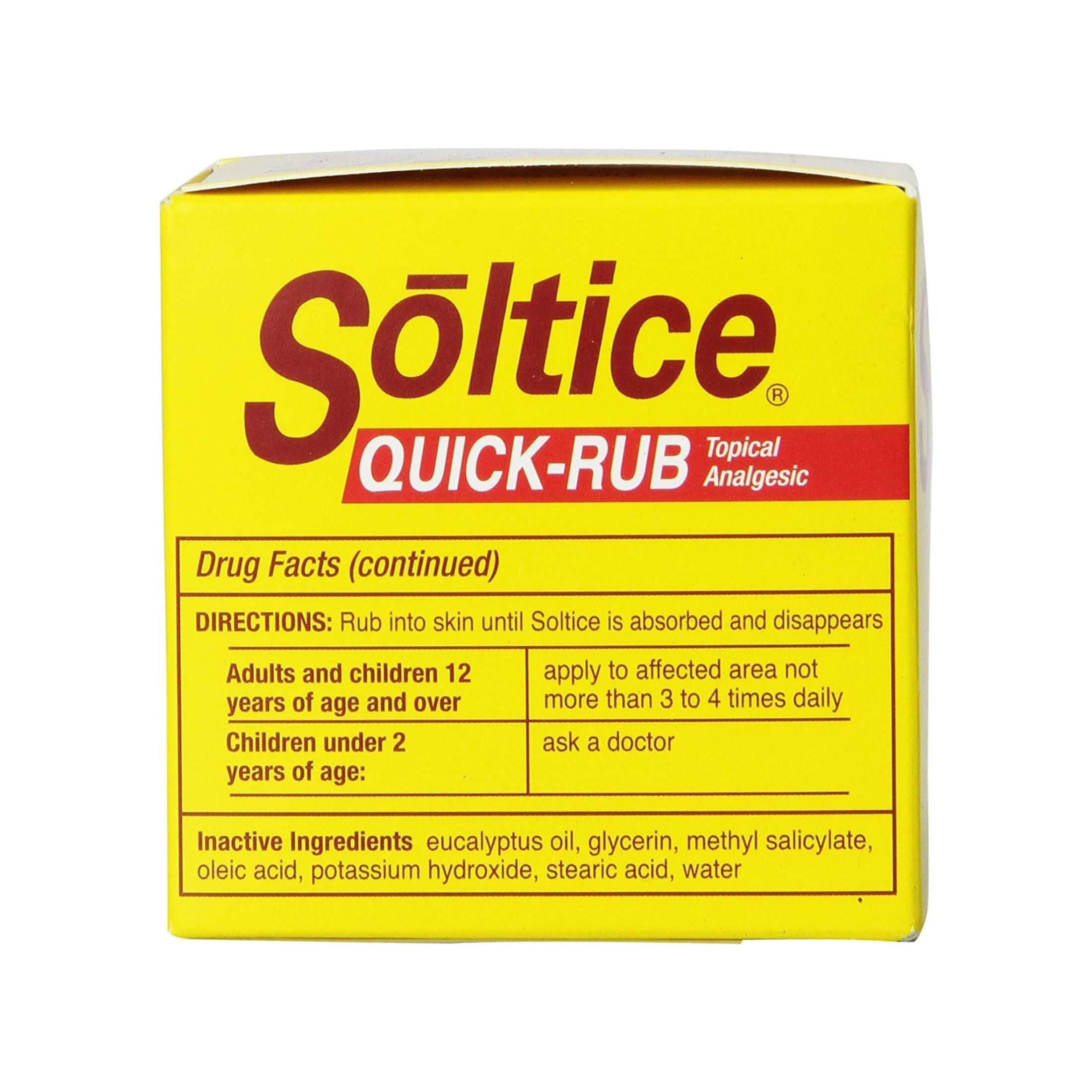 Soltice Quick-Rub Topical Analgesic, 1.33 Oz
