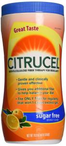 Citrucel Sugar Free Orange Flavor Methylcellulose Fiber Therapy Powder For Regularity, 16.9 Ounce