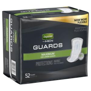Depend Guards For Men Maximum Absorbency Incontinence Pads