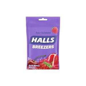 Halls Drops, Creamy Strawberry Flavor, Throat Soothing