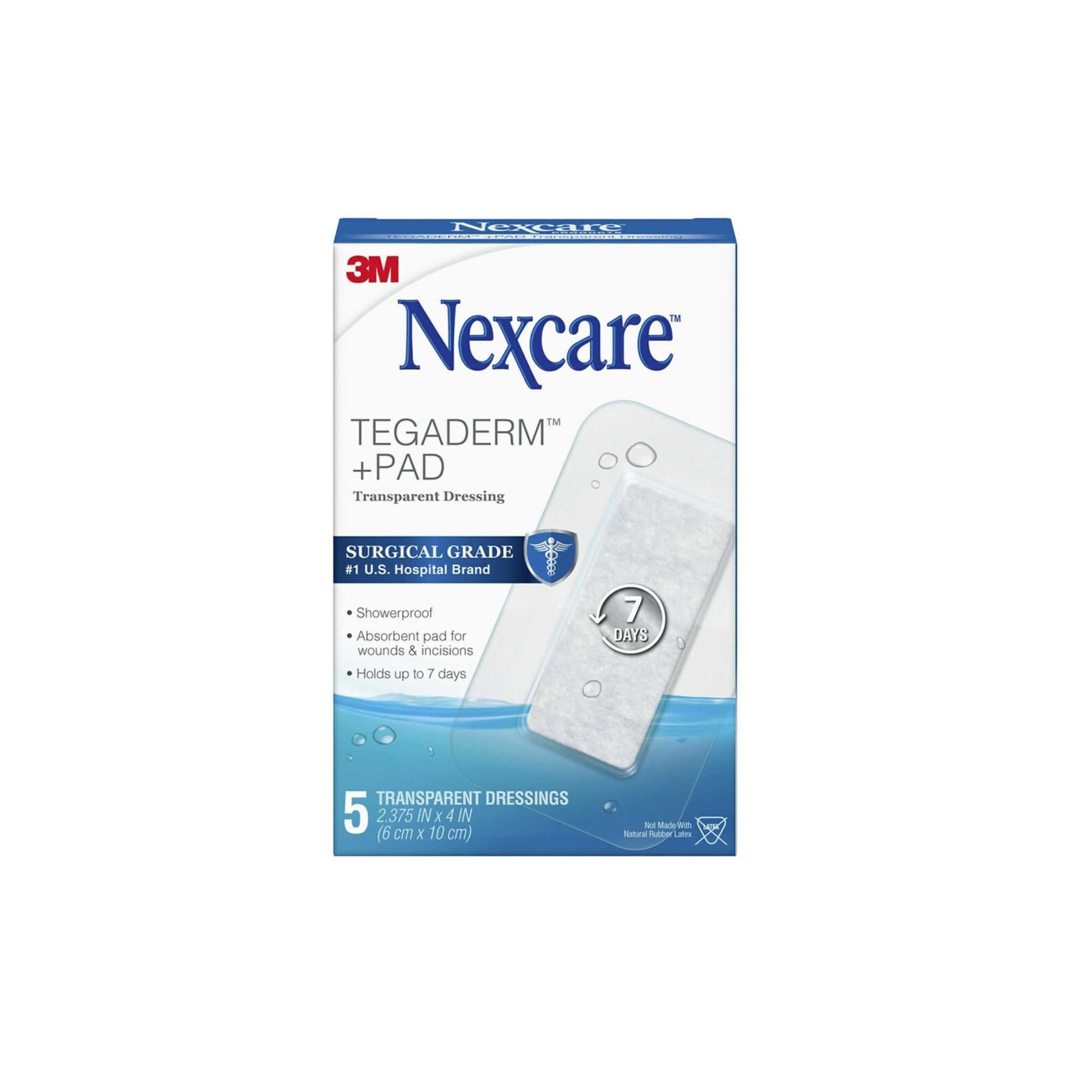 3M Nexcare Absolute Watr Adh Pads 5