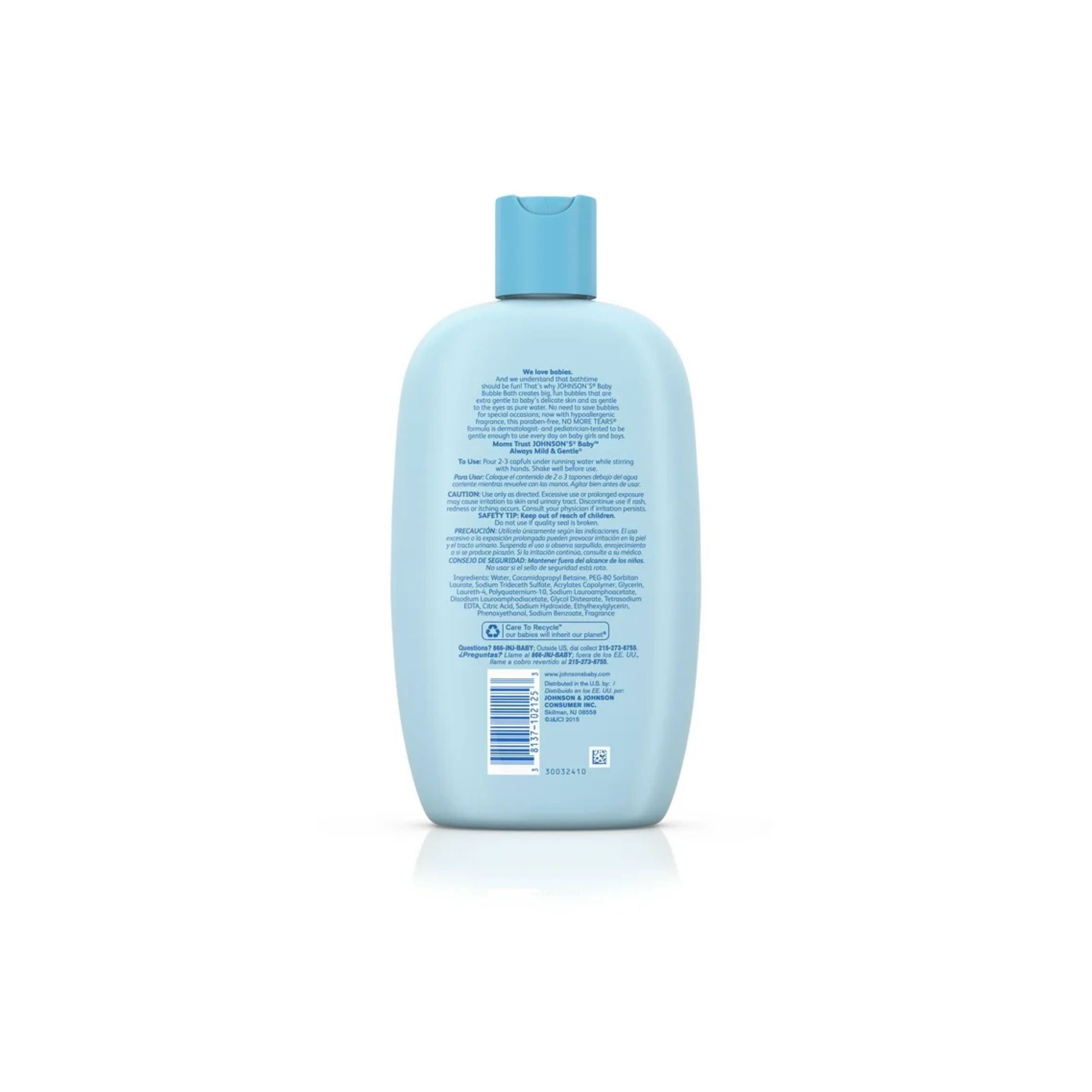 Johnson's Baby Bubble Bath & Wash, For Babies Six Months And Older, 15 Fl. Oz