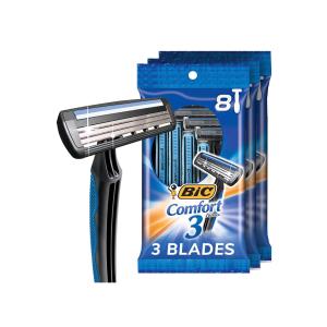 BiC Comfort 3 Disposable Razors, 3 Blades