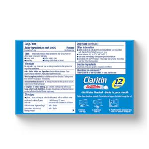 Claritin 5 Mg Reditabs Allergy 12 Hour Tablets 10 In Each
