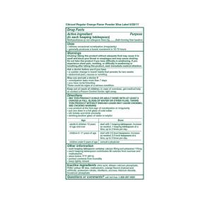 Citrucel Fiber Powder For Occasional Constipation Relief, Orange Flavor - 30 Ounces