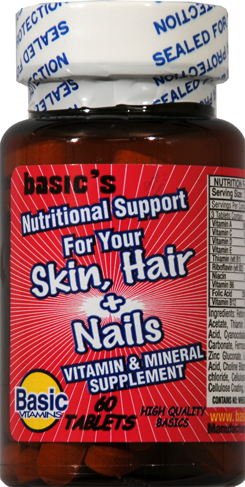 Basic Vitamins Hair Skin Nail Tabs