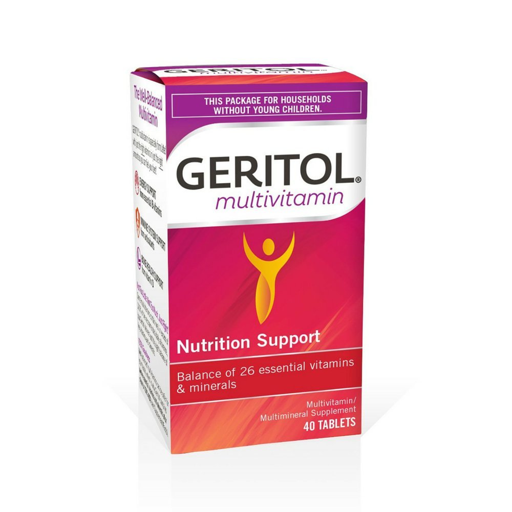Geritol Multivitamin Nutrition Support Tablets