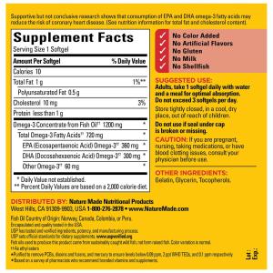 Nature Made Fish Oil 1000 Mg Dietary Supplement Liquid Softgels