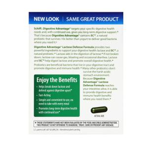 Digestive Advantage Lactose Defense Formula Probiotic Capsules, 32ct