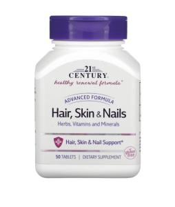 21st Century Advanced Formula Hair, Skin & Nails, 50 Tablets