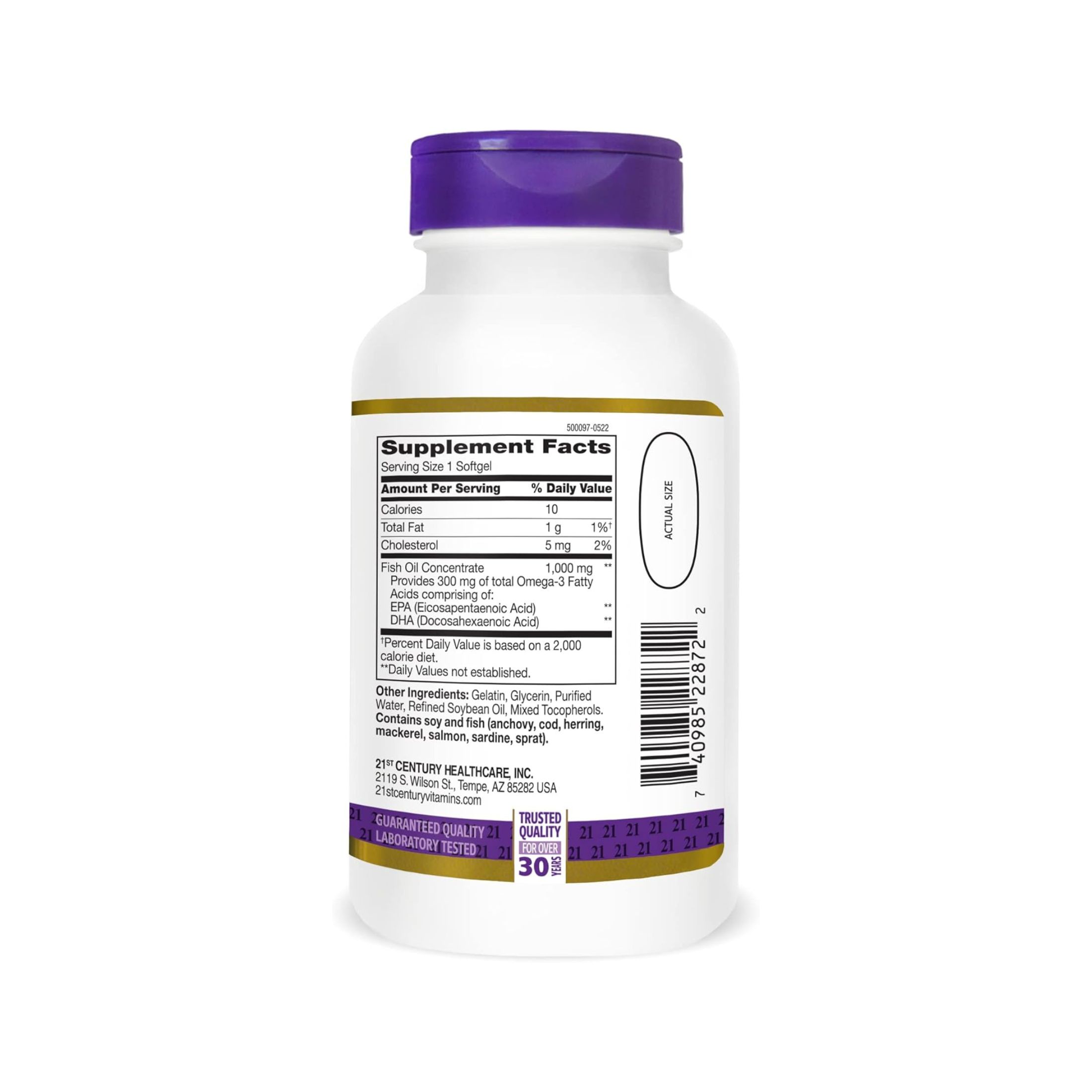 21st Century Leo De Peixe 1000 Mg 120 C