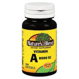 Nature's Blend S Vitamin A Softgels 8000 IU